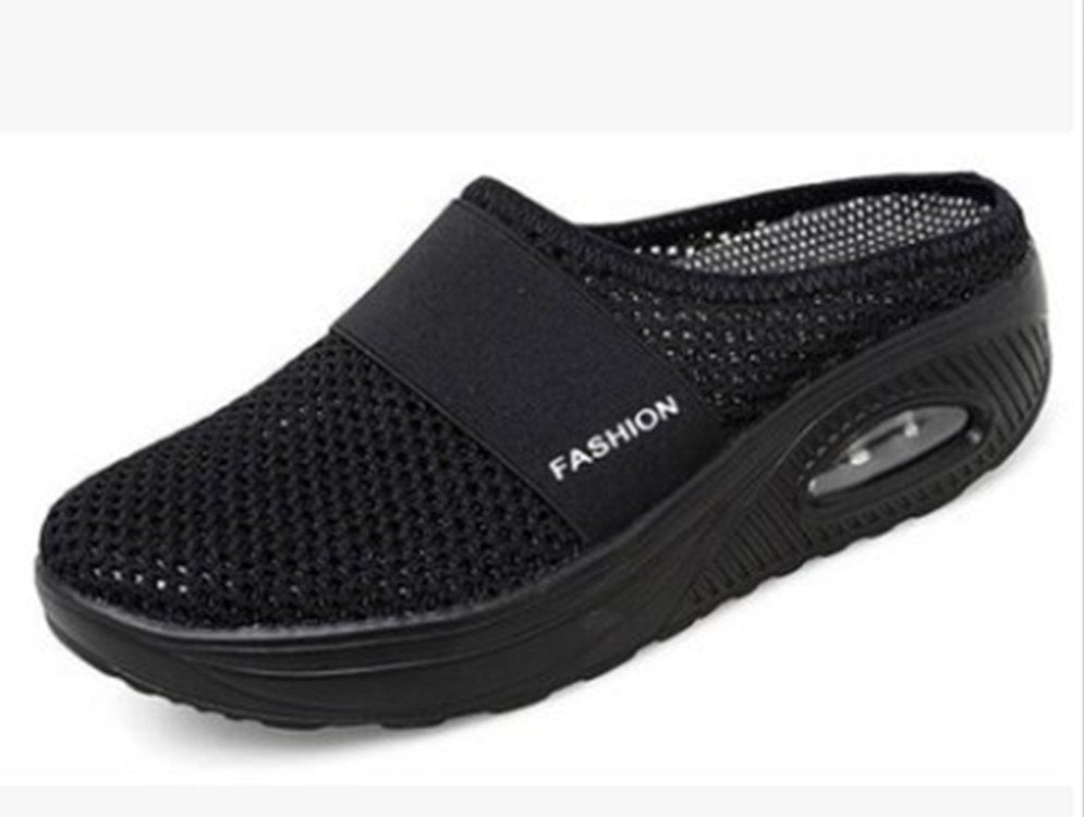 Damen bequeme Clogs mit atmungsaktiver Mesh-Oberfläche und dämpfender Sohle EB