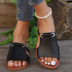 Damen Clogs mit geflochtenem Riemendesign und rutschfester Sohle EB