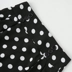 Damen Eleganter Midirock mit Polka Dots EB