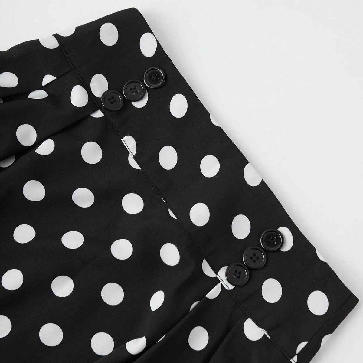 Damen Eleganter Midirock mit Polka Dots EB