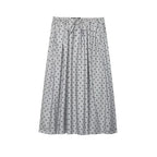 Damen Midi-Rock mit verspieltem Punkte-Design und elastischem Taillenzug EB