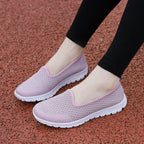Damen Bequeme Slip-On Laufschuhe mit atmungsaktivem Obermaterial EB