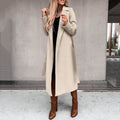 Damen eleganter und warmer Wollmantel EB