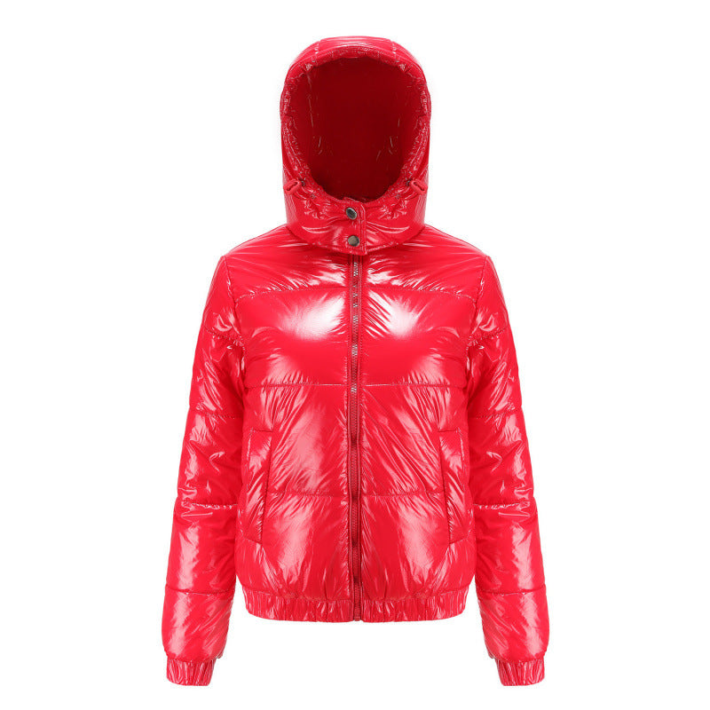 Damen glänzende Winterjacke EB