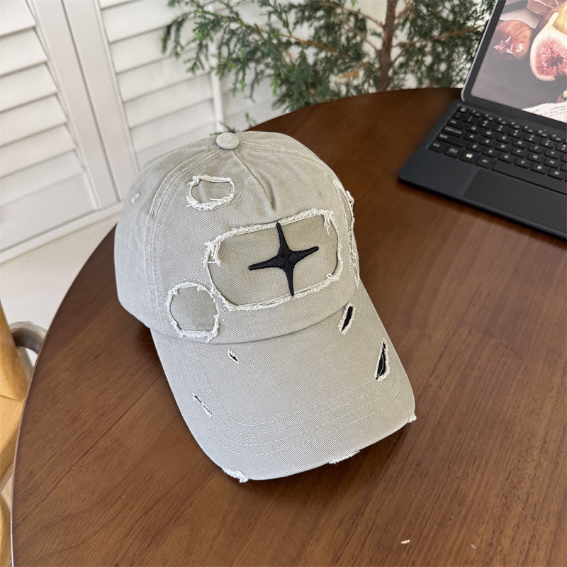 Herren-Baseballkappe im Used-Look