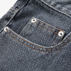 Herren Denim-Shorts mit Umschlag