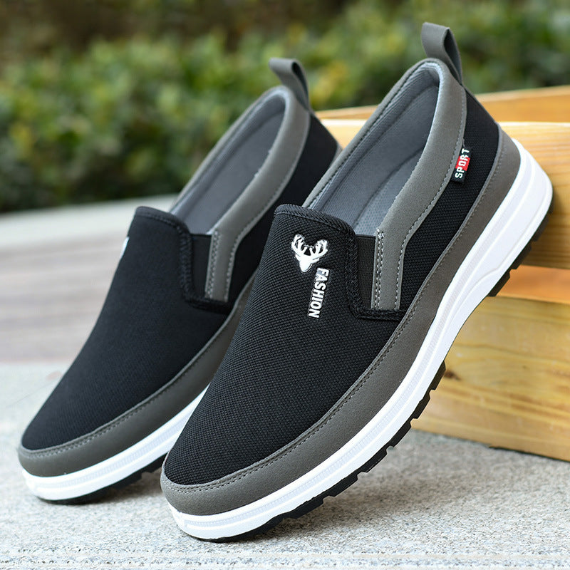 Damen Bequeme Slip-On Freizeitschuhe mit atmungsaktivem Obermaterial EB