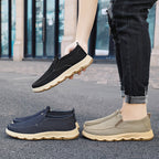 Damen Bequeme Slip-On Freizeitschuhe mit elastischem Obermaterial EB