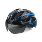 Fahrradhelm mit integriertem Visier