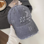 Damen Baseballkappe mit Grafik-Stickerei und Used-Look