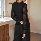 Eleganter Damen-Jumpsuit mit Off-Shoulder-Design und transparenten Ärmeln