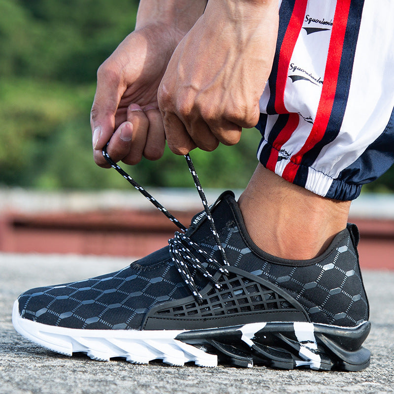 Damen Sportliche Laufschuhe mit atmungsaktivem Mesh-Obermaterial und stoßdämpfender Sohle EB