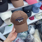 Bestickte Damen-Baseballkappe mit Kuhmuster