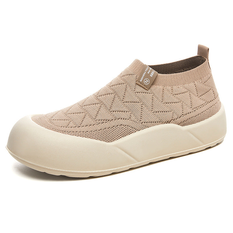 Damen Sportliche Slip-On Schuhe mit rutschfester Sohle und atmungsaktivem Obermaterial EB