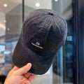 Men's Distressed Cotton Baseball Cap