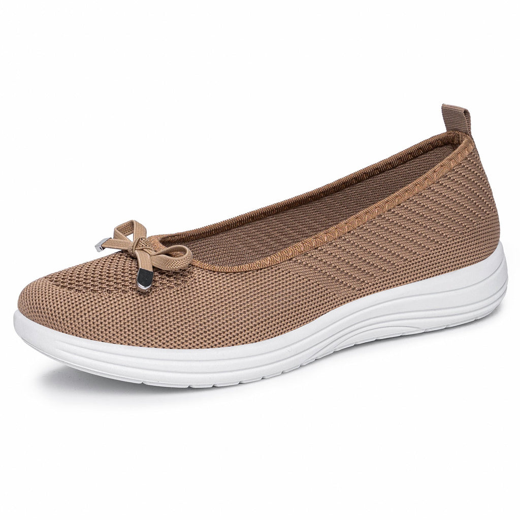 Damen Bequeme Ballerinas mit flexibler Sohle und atmungsaktivem Obermaterial EB