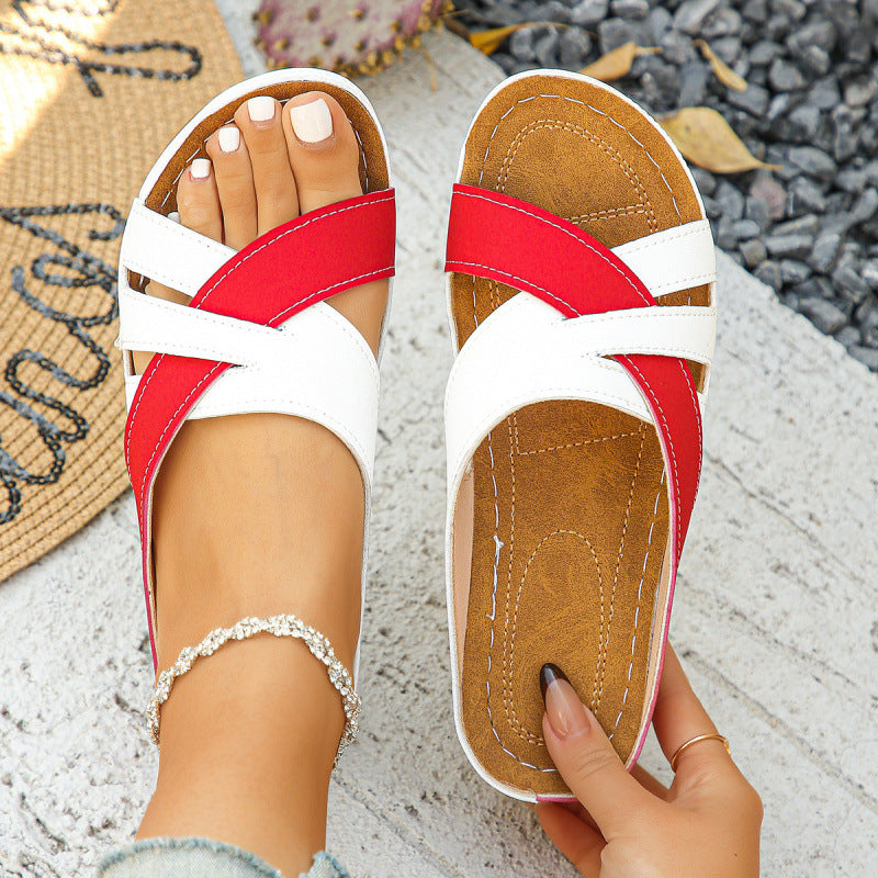 Damen Komfortable Riemchen-Sandalen mit anatomischer Fußbettgestaltung EB