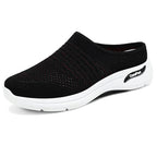 Damen Bequeme und atmungsaktive Clogs mit elastischem Obermaterial EB