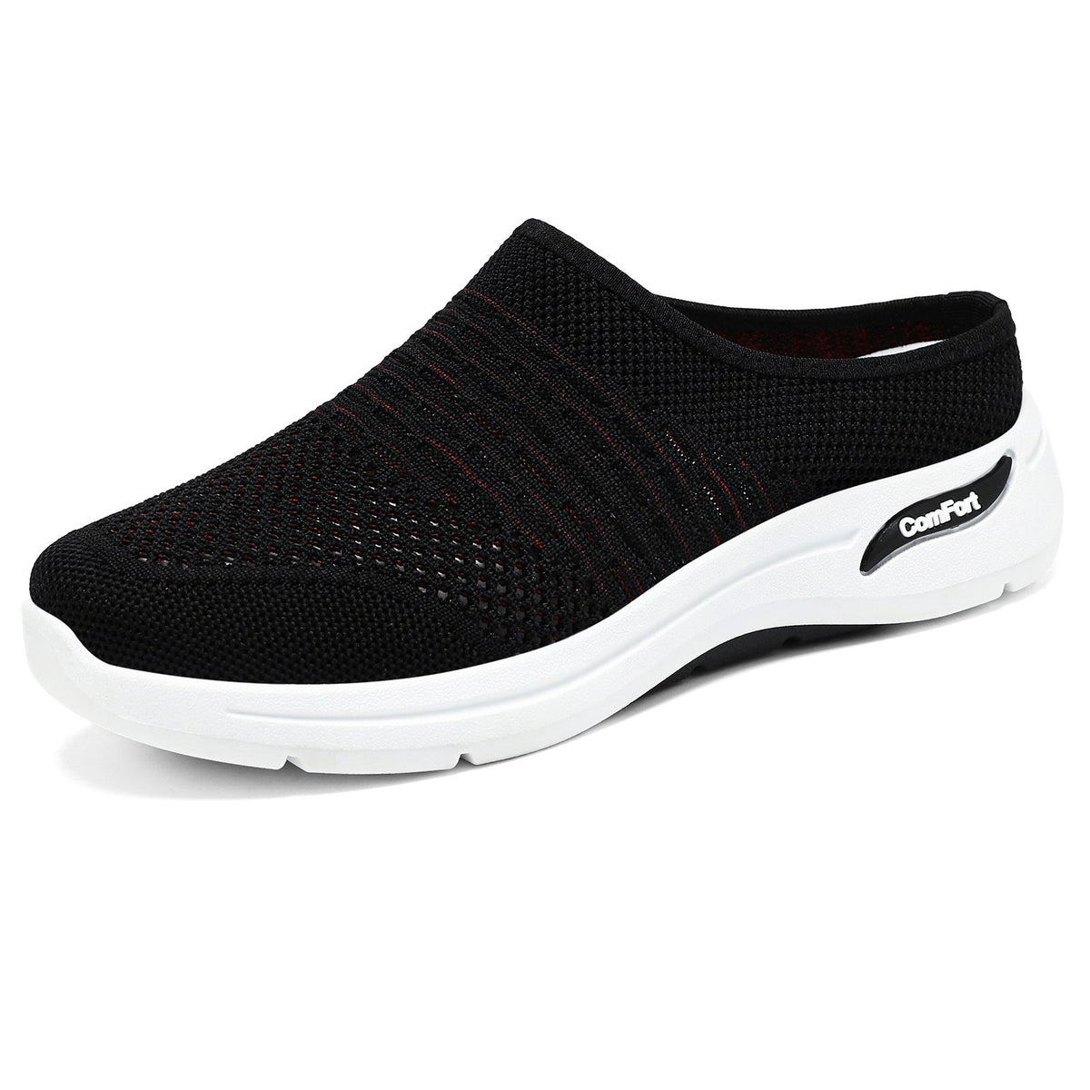 Damen Bequeme und atmungsaktive Clogs mit elastischem Obermaterial EB