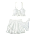 Damen Crop-Top und Rock Set EB