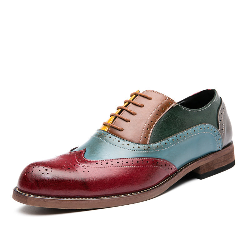 Damen Elegante Brogue-Schuhe aus hochwertigem Leder mit einzigartigen Farbdetails EB