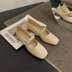 Damen Ballerinas mit elegantem Riemchen und hochwertiger Oberflächenstruktur EB