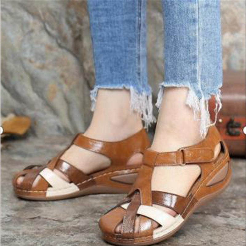 Damen anatomische Sandalen mit verstellbarem Riemen und atmungsaktiver Sohle EB