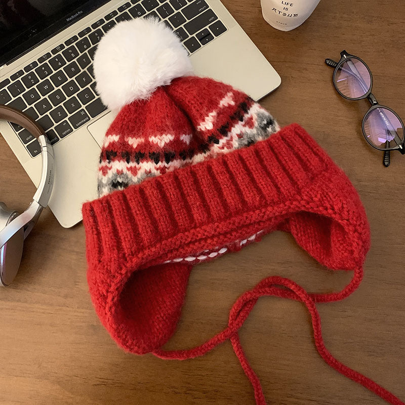 Gemütliche Strickmütze für den Winter