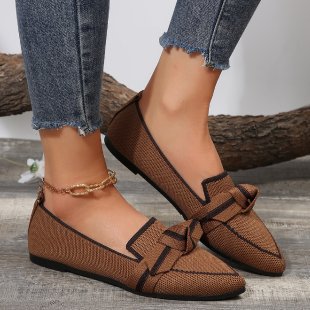 Damen Ballerinas mit schickem Schleifen-Detail und stabiler Sohle EB