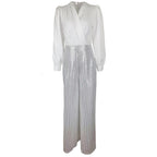 Damen elegante Overall mit funkelnden Pailletten und langem Schnitt EB