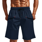 Herren Sportliche Shorts mit vielseitigen Taschen und elastischem Bund EB