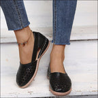 Damen Atmungsaktive Slip-On Sandalen mit seitlicher Öffnung und modischem Design EB