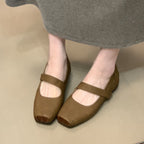 Damen Ballerinas mit elastischem Riemchen und komfortablem Fußbett EB
