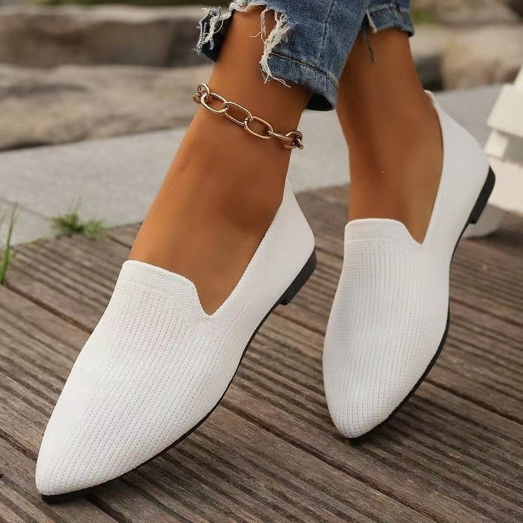 Damen Bequeme Ballerinas mit atmungsaktivem Gewebe EB