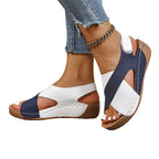 Damen Bequeme Sandalen mit atmungsaktiven Einsätzen und rutschfester Sohle EB