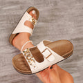 Damen Badesandalen mit modischem Verschluss und ergonomischer Sohle EB