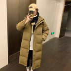 Damen Lange isolierte Winterjacke mit Kapuze und zusätzlichen Innentaschen EB
