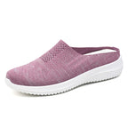 Damen Bequeme Stretch Slipper mit atmungsaktivem Strickdesign EB