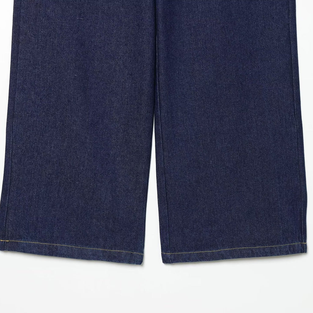 High-Waisted Jeansshorts für Damen mit weitem Bein