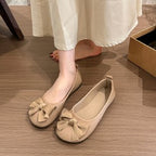 Damen Ballerinas mit zarter Schleifenverzierung EB