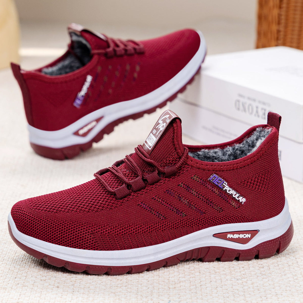 Damen Bequeme und atmungsaktive Freizeitschuhe mit innovativem Dämpfungssystem EB
