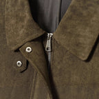 Damen kurz geschnittene Wildlederjacke EB