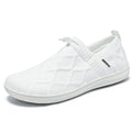 Damen Bequeme Slip-On Freizeit-Schuhe mit elastischem Einstieg und atmungsaktiver Struktur EB