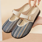 Damen Bequeme Clogs mit modischem Riemen und dekorativem Design EB