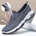 Damen Bequeme Slip-On Freizeitschuhe mit atmungsaktiver Mesh-Oberfläche EB