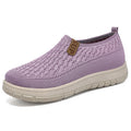 Damen Bequeme Slip-On Freizeitschuhe mit rutschfester Sohle und atmungsaktivem Obermaterial EB