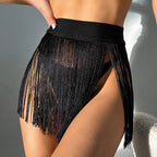 Damen Fransen Minirock EB