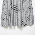 Damen Midi-Rock mit verspieltem Punkte-Design und elastischem Taillenzug EB