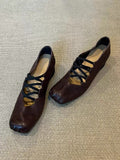 Damen Ballerinas mit modischem Schnür-Design und eleganter Passform EB