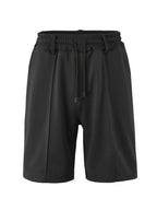 Herren-Shorts mit Mesh-Struktur und Bügelfalte